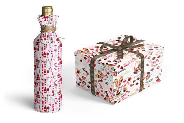 papier cadeau assorti aux metiers de bouche